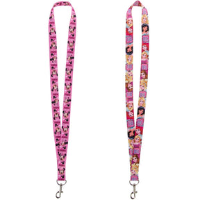 4pk Disney Character Lanyard Keychains With Lobster Clasps