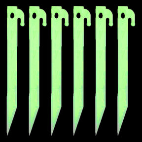 Zinx Interlocking Pegs 9” Tent Stakes – Glow-In-The-Dark