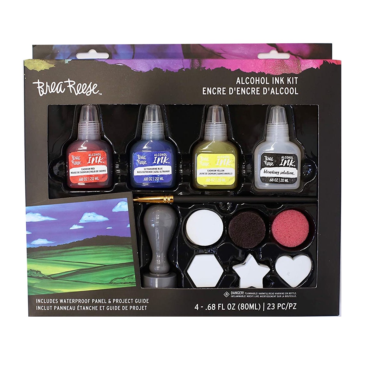 Brea Reese Alcohol Ink Kit – Art Set Complete With Project Guide