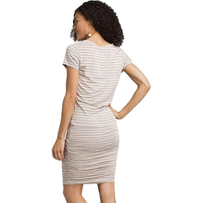 Prana Women’s Foundation T-Shirt Dress Pencil Skirt With Ruching