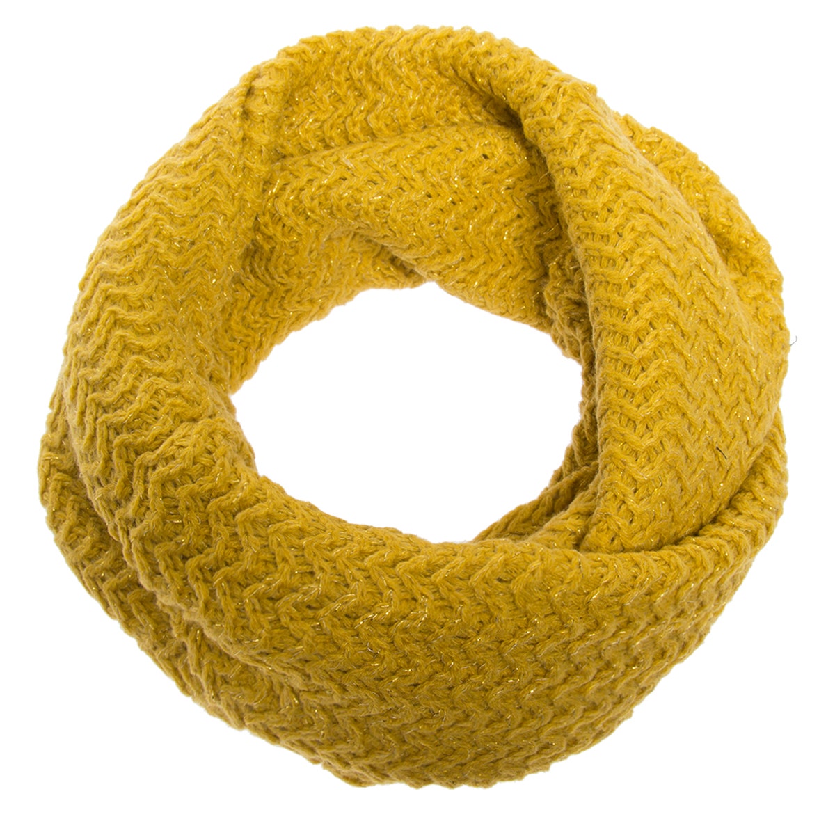 Loop Infinity Scarf With Metallic Knit by The Royal Standard