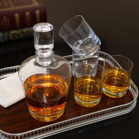 5pc Mikasa Donovan Decanter Set – European Lead-Free Crystal