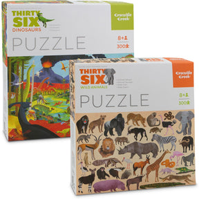 300pc Jigsaw Puzzle By Crocodile Creek - Thirty-Six Animal Series