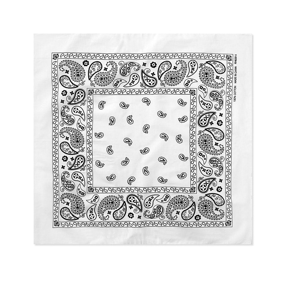 12pk Classic Style 22” Bandana 100% Cotton – Versatile Headwear