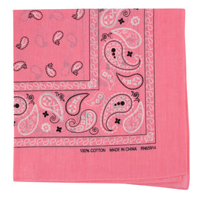 22” Classic Style 100% Cotton Bandana – Versatile Headwear