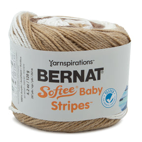 Bernat Softee Baby Stripes 100% Acrylic Light #3 Yarn Cake
