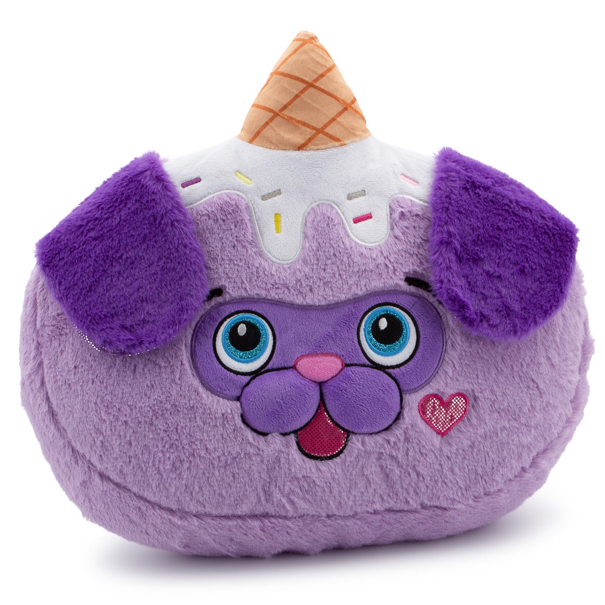 Ice Cream Pug 15” Plush Pillow – Funny & Sweet Scented!