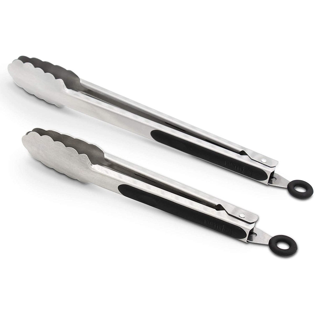 2pc Stainless Steel Locking Tongs 9 & 12” – For Cooking & Serving