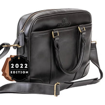 Luxury Genuine Leather Laptop Bag Briefcase With Shoulder Strap