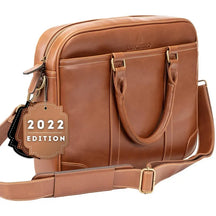 Luxury Genuine Leather Laptop Bag Briefcase With Shoulder Strap