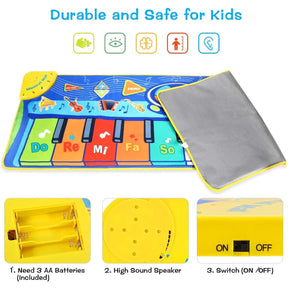 Musical Mat Kids Keyboard – 8 Instruments, Records Songs