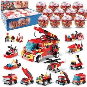 Surprise Egg With Building Brick Toys – Collect & Build Vehicles