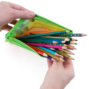 Zipper Pouch Storage For Pens, School Supplies – Glitter Colors!