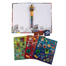 Kids Stationery & Diary Sticker Stamp Gift Sets - Fun Characters!
