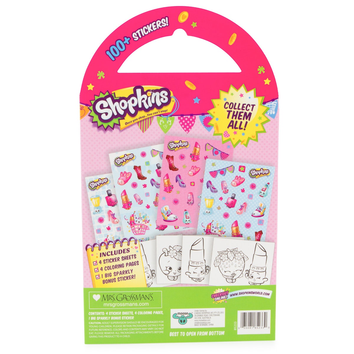 Shopkins Fashion & Beauty Fun Pack – 100+ Stickers & Coloring!