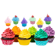 6pk Birthday Pick Candles - Sunflowers, Cupcakes or Gift Boxes