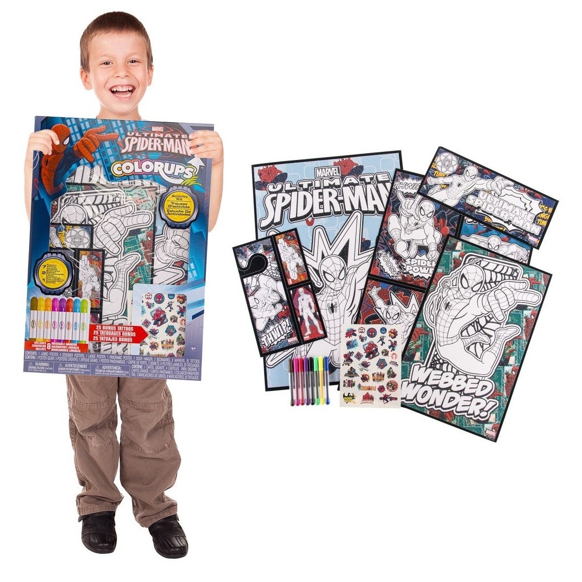 43pc Themed Activity Kit By Colorups – Art Crafts & Tattoos!