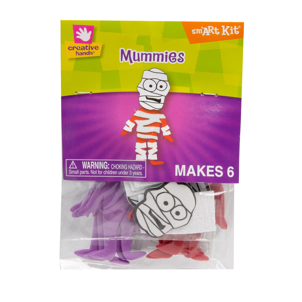 Mummy Foam & Felt Stickers - Halloween Decorations Arts & Crafts