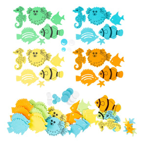 6pk Ocean & Beach Wildlife Foam Stickers  – 450 Stickers Total!