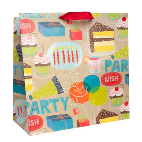 Hallmark 15" XL Gift Bag For Kids – Birthday Cake Design