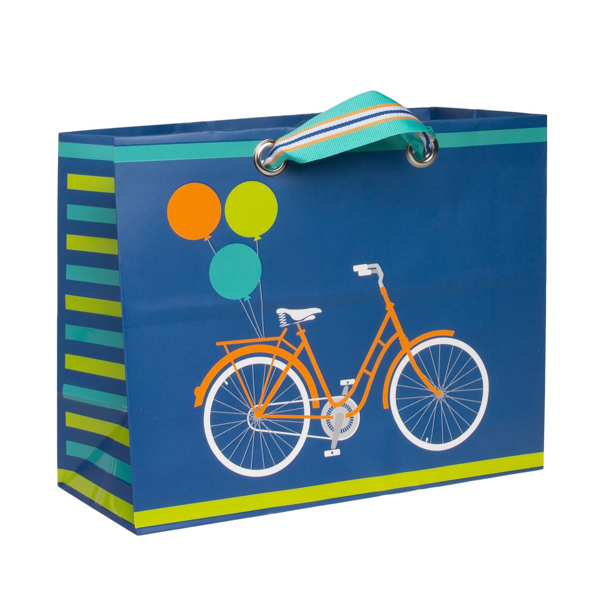Hallmark 9.5" Horizontal Gift Bag – Bicycle Image Birthday & Fun