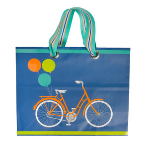 Hallmark 9.5" Horizontal Gift Bag – Bicycle Image Birthday & Fun