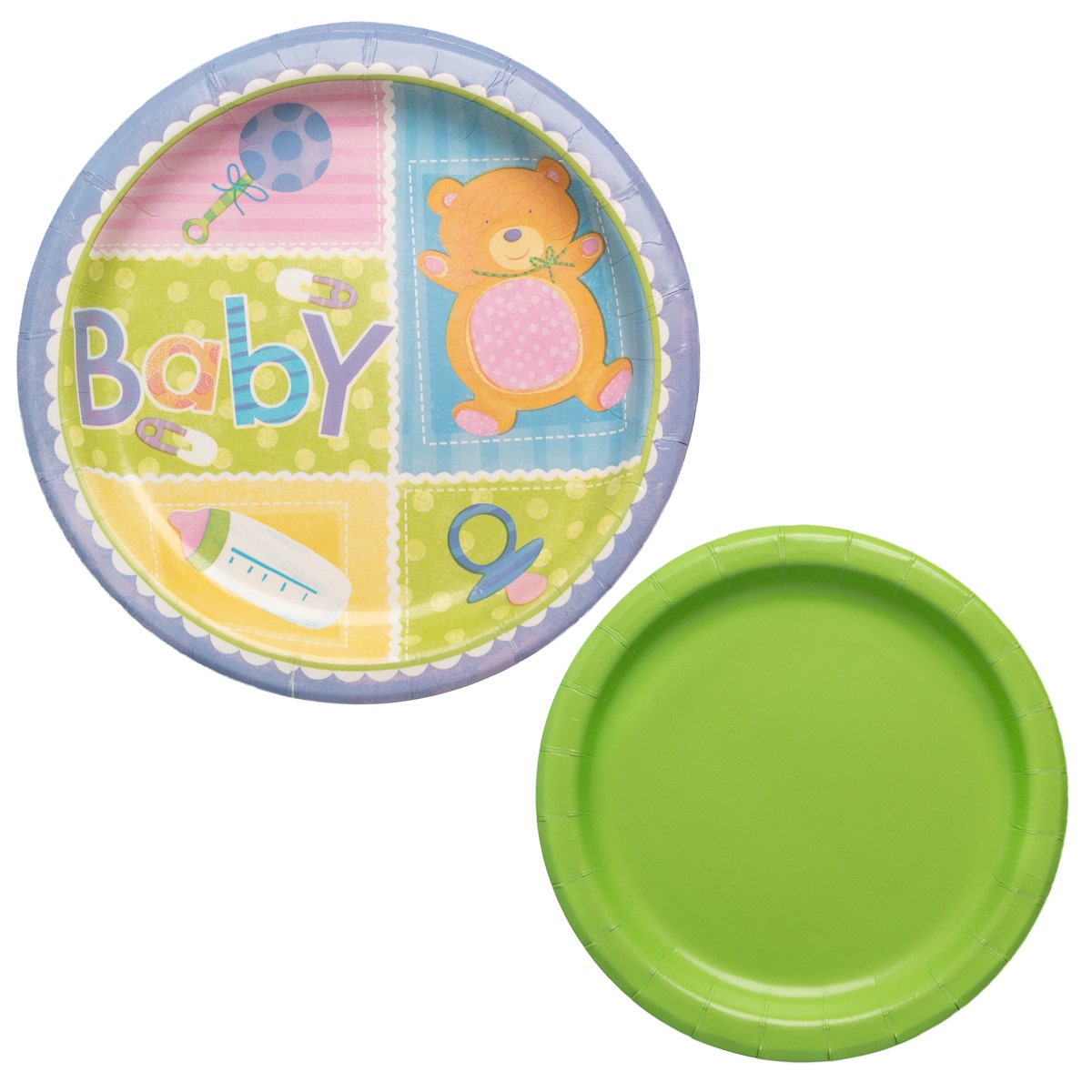 20pc Baby Theme Luncheon & Dessert Plates – Shower & Birthdays