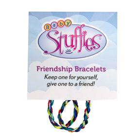 Set of 3 Baby Stuffies With Friendship Bracelets - Secret Pockets