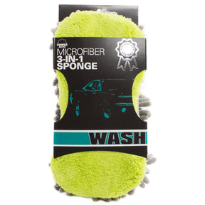 Zwipes Microfiber 3-In-1 Car Wash Sponge – No Scratch Or Streak