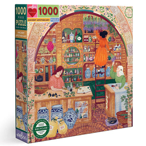 eeBoo 1000pc Square Jigsaw Puzzle – Artist-Designed, Eco-Friendly