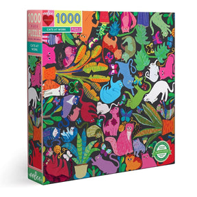 eeBoo 1000pc Square Jigsaw Puzzle – Artist-Designed, Eco-Friendly