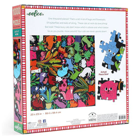 eeBoo 1000pc Square Jigsaw Puzzle – Artist-Designed, Eco-Friendly