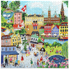 eeBoo 1000pc Square Jigsaw Puzzle – Artist-Designed, Eco-Friendly