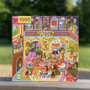 eeBoo 1000pc Square Jigsaw Puzzle – Artist-Designed, Eco-Friendly