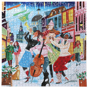 eeBoo 1000pc Square Jigsaw Puzzle – Artist-Designed, Eco-Friendly