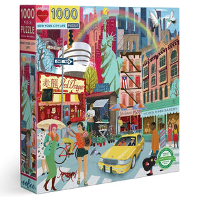 eeBoo 1000pc Square Jigsaw Puzzle – Artist-Designed, Eco-Friendly