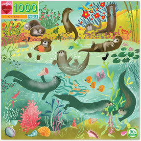 eeBoo 1000pc Square Jigsaw Puzzle – Artist-Designed, Eco-Friendly