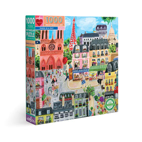 eeBoo 1000pc Square Jigsaw Puzzle – Artist-Designed, Eco-Friendly