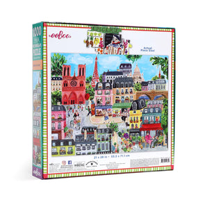 eeBoo 1000pc Square Jigsaw Puzzle – Artist-Designed, Eco-Friendly