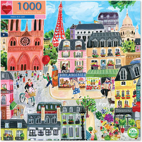 eeBoo 1000pc Square Jigsaw Puzzle – Artist-Designed, Eco-Friendly