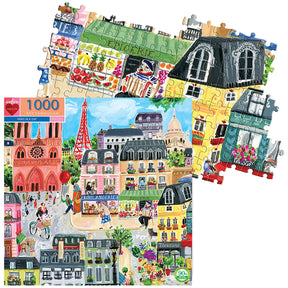 eeBoo 1000pc Square Jigsaw Puzzle – Artist-Designed, Eco-Friendly