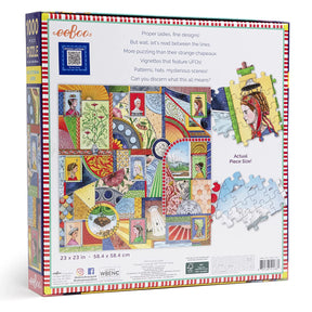 eeBoo 1000pc Square Jigsaw Puzzle – Artist-Designed, Eco-Friendly