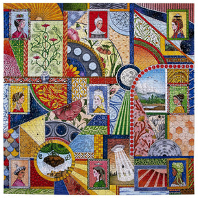 eeBoo 1000pc Square Jigsaw Puzzle – Artist-Designed, Eco-Friendly