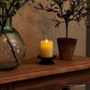 Luminara LED Flameless Pillar Wax Candle - Real Flame Effect!