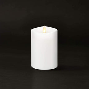 Luminara LED Flameless Pillar Wax Candle - Real Flame Effect!