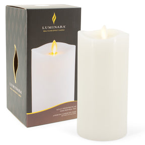 Luminara LED Flameless Pillar Wax Candle - Real Flame Effect!
