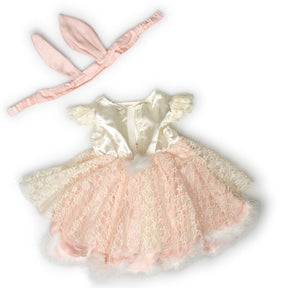 Easter Lace Dress with Bunny Ears for 6-12M or 12-18M
