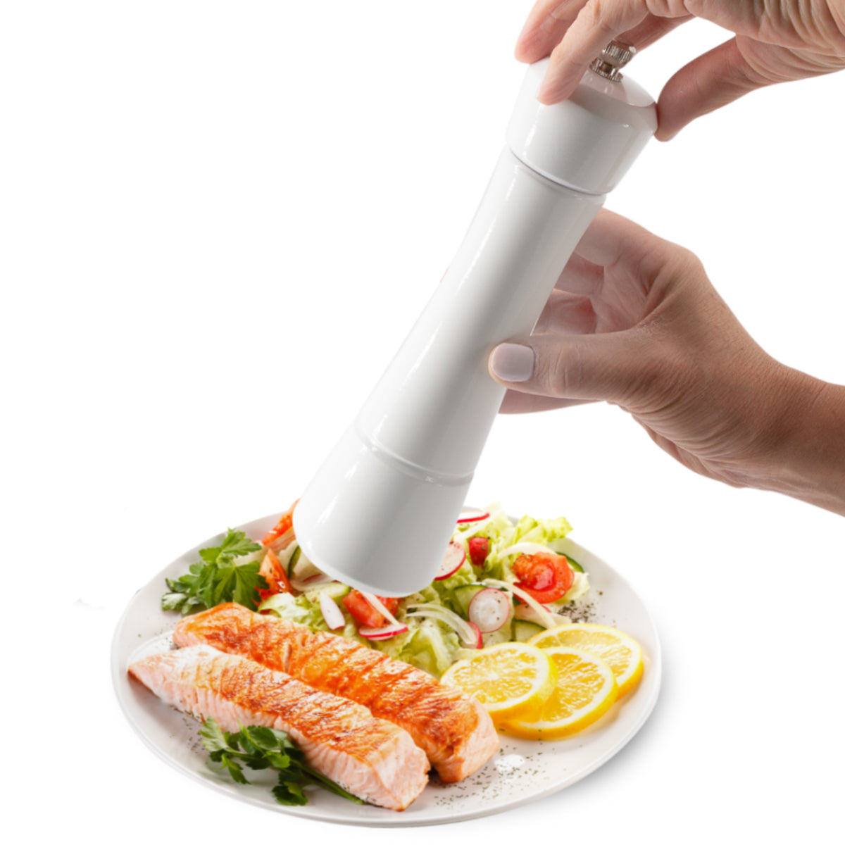 Kamenstein 8” Salt or Pepper Mill w/ Adjustable Ceramic Grinder