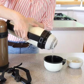 Timolino 40oz Vacuum Seal Stainless Steel Bottle – Foldout Handle