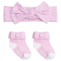 2pc Robeez Baby Girl Accessories Set – Headband, Socks, 0-12M